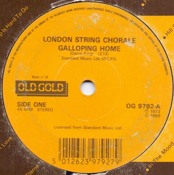 

7inch Record LONDON STRING CHORALE JOHNNY PEAR Galloping Home Sleepy Shores OG9792 Old Gold 1988 UK Classical Used