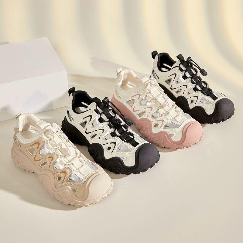 Fashionable Outdoor Hollow Out Women's Shoes  Autumn New Design Sense Running Sports Leisure Wear-resistant Women's Shoes