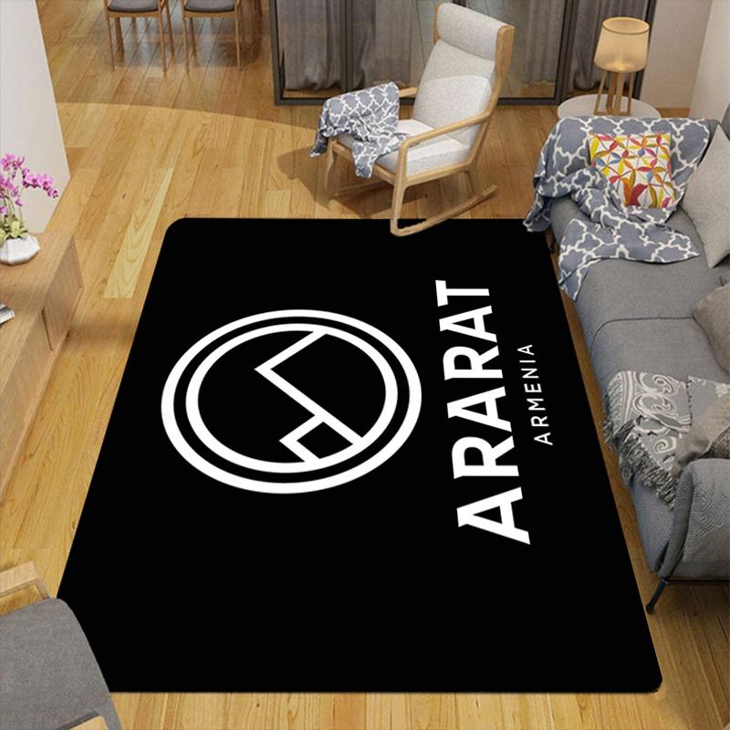 Ararat Armenia FC Pattern Rug Floor Mat for Living Room or Bedroom Soft and Comfortable Carpet a Gift for Birthday and Holiday.
