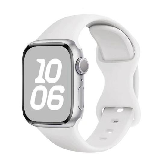 Silicone Watch Band Waterproof Sweat-Proof Replacement Band Soft Solid Color Watch Strap for Apple Watch Series Ultra 2
