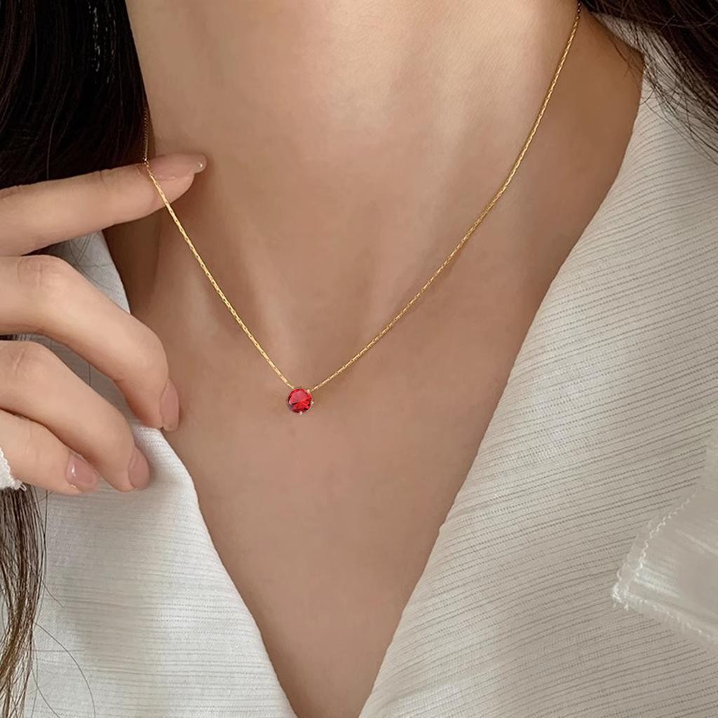 Zircon Choker Necklace For Women Minimalist Luxury Fashion Trendy Versatile Dainty Jewelry Gift