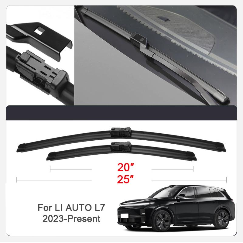2PCS Car Blade Windshield Rubber Wiper For LIXIANG LI AUTO L6 L7 L8 L9 ONE 2022-2026 Cleaning Protect Auto External Accessory