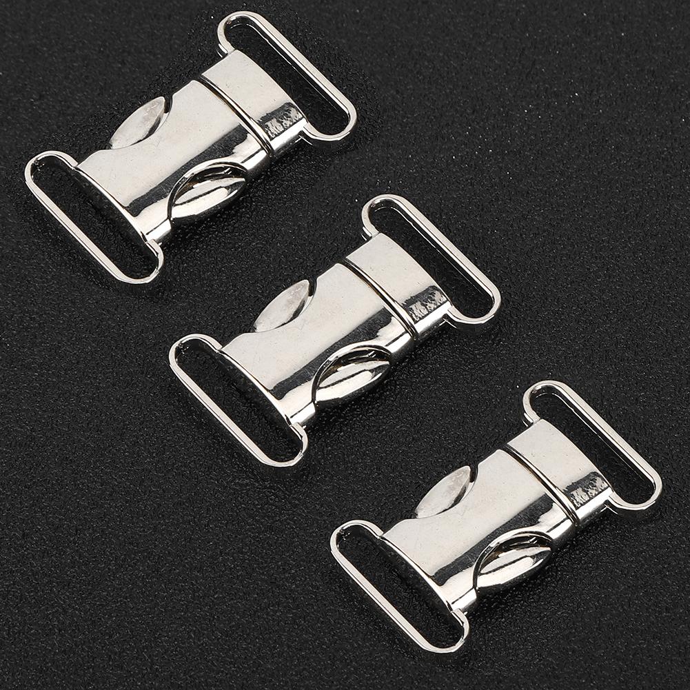 3PCS High Quality Climbing Safe Carabiner Bag Hook Small Metal Webbing Buckle Parachute Cord Bracelet Pet Accessory