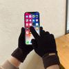 Winter Unisex Touchscreen Cotton Gloves Thick Knitted Fleece Lined Warm Cold Proof Gloves for Northeast Winter Outdoor Cycling