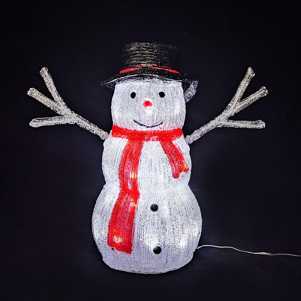 Christmas LED Snowman 33cm
