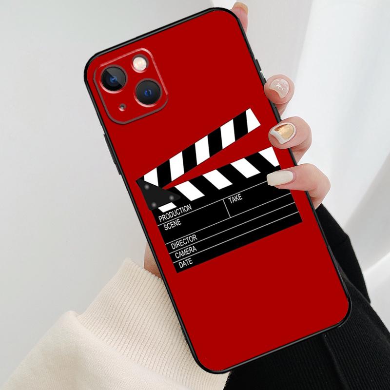 Film Movie Maker Clapperboard Take Phone Case For iPhone 17 Pro Max 16 15 14 11 12 13 Pro Max Mini 15 16 Plus 16e 17 Air Cover