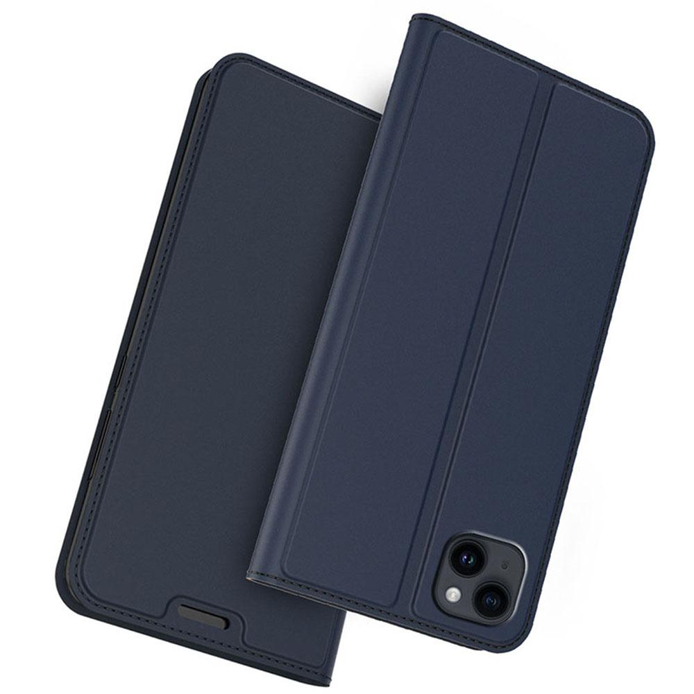 For iPhone 14 Case Magnetic Closure Leather Phone Cover Card Holder Viewing Stand