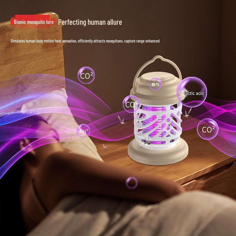 Outdoor USB Electric Mosquito Killer Lamp - Portable Shock Trap for Home & Dorms