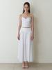 Kinder Baby Flare Long Skirt - White