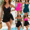 Women S Slimming One Piece Skirted Push Up Swimsuit