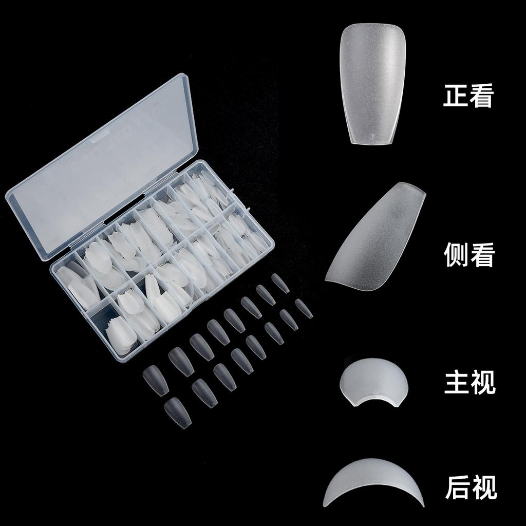 Wearing Nail Pieces Box Matte Transparent Nail Pieces 420 Pieces Manual Wearing Nail Pieces Special for Wearing Nail Pieces