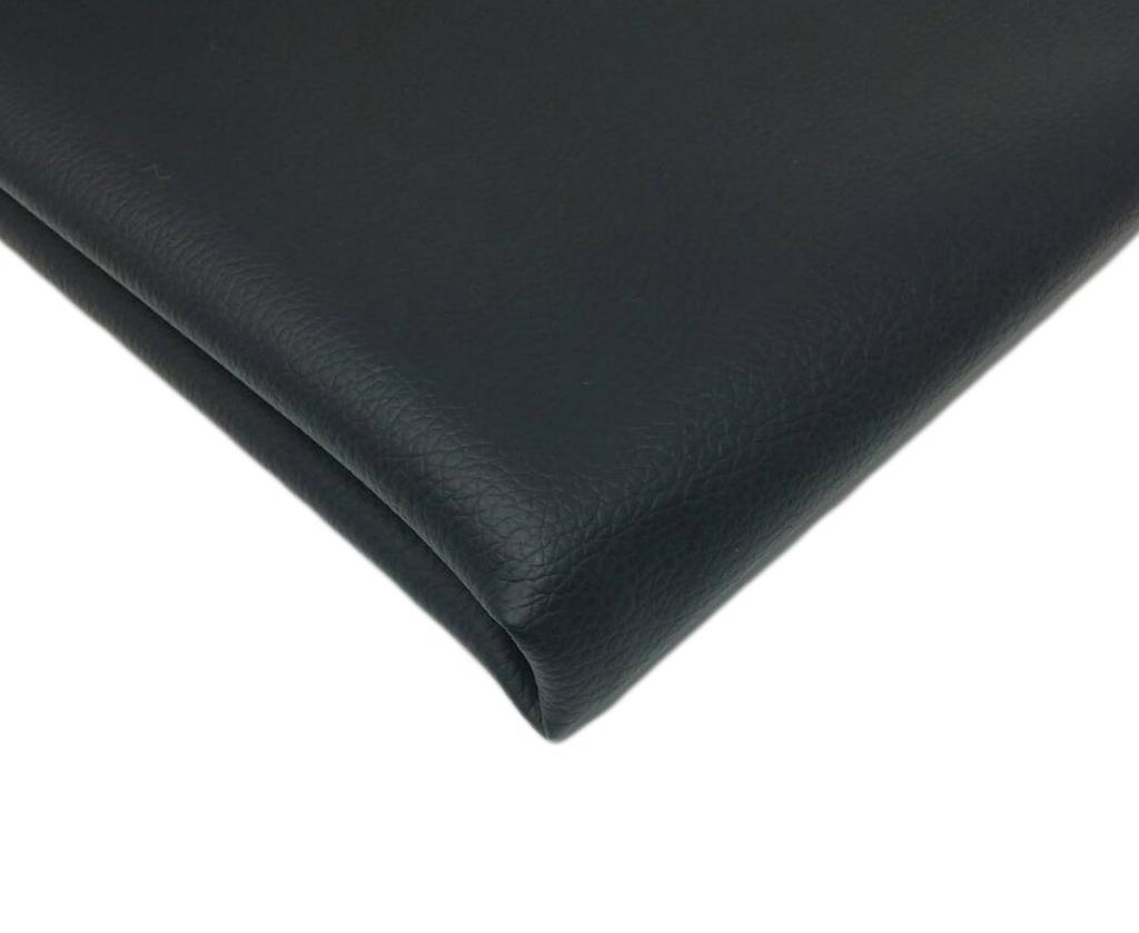KMS Synthetic Faux Leather 135cm Handmade DIY Craft Fabric, Wide, (2m, Black)