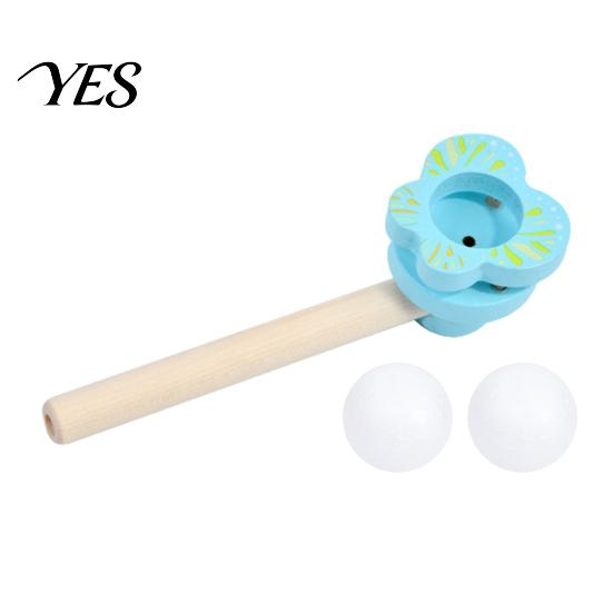 Kids Floating Ball Toy Blow Toy, Suspension Blowing Wooden Pipe for Child Lung Capacity Training, Educational Boys Girls Exercise