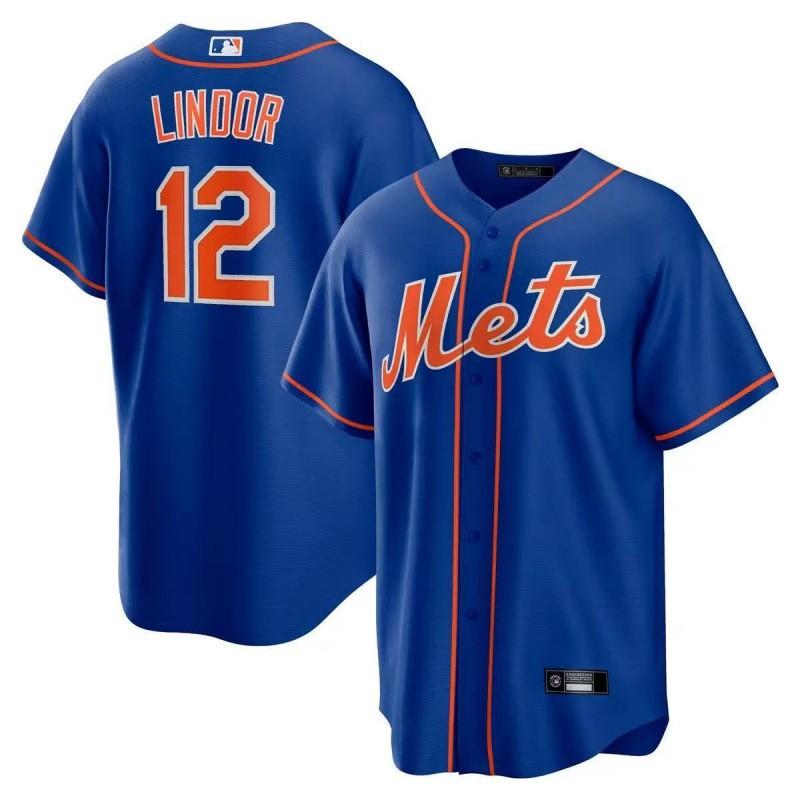 2026 New York Mets Embroidered Baseball Jersey Short Sleeve Cotton Sport Tee Men Fans