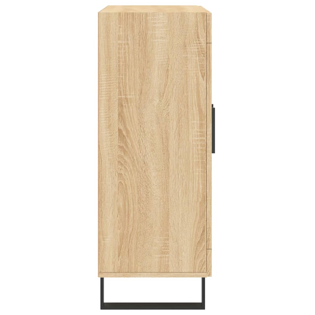 Sideboard in Sonoma Oak Finish 27.4 x 13.4 x 35.4 in (69.5 x 34 x 90 cm) Engineered Wood
