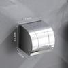 Handun Stainless Steel Suction Cup Bathroom Tissue Box with Shelf