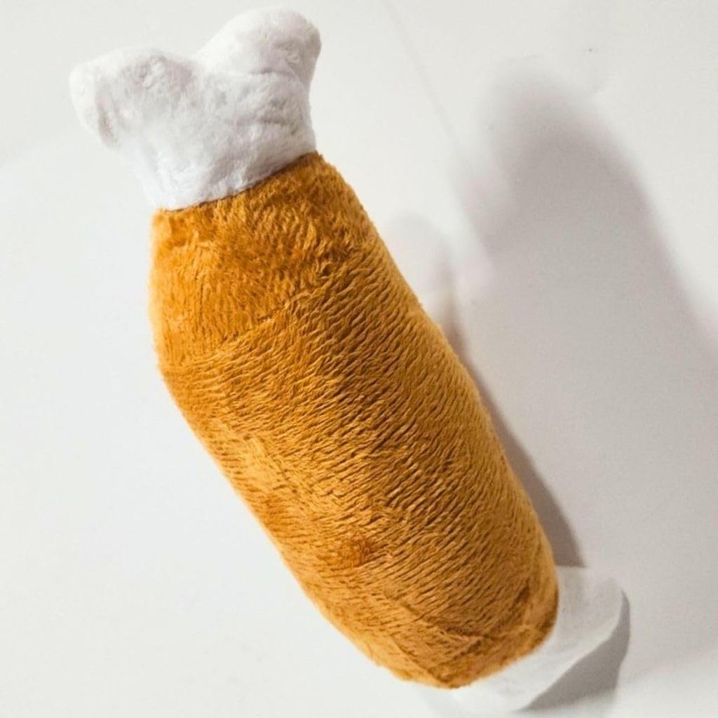 Manga Meat Plush Meat for Set of Small Dogs 5 Bone-in Pets, Durable, 17cm, 5, [Only Left]