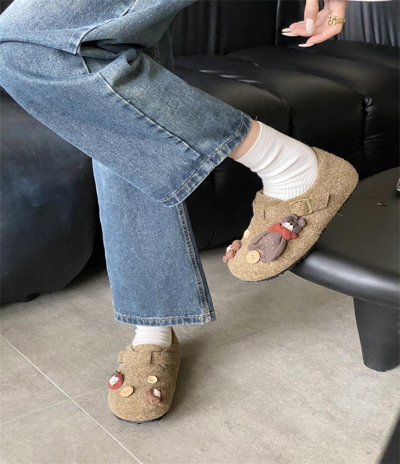 

Новый продукт горячая распродажа 2025 осень новый толстоподошвенный универсальный однопедальный ленивый повседневный одинарный туфель лоферы 40 хаки