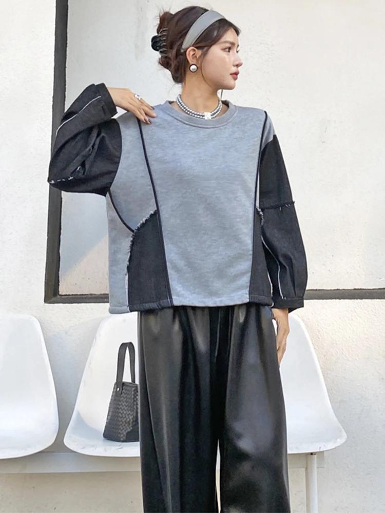 Xitao Casual O-neck Full Sleeve Pullover Sweatshirt GMM1049