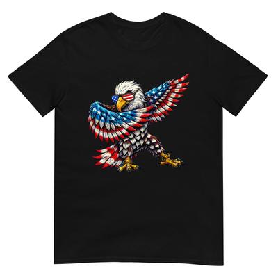Amerikaanse Vlag Kaalkoparend Patriotische Arend 4 juli VS T-shirt