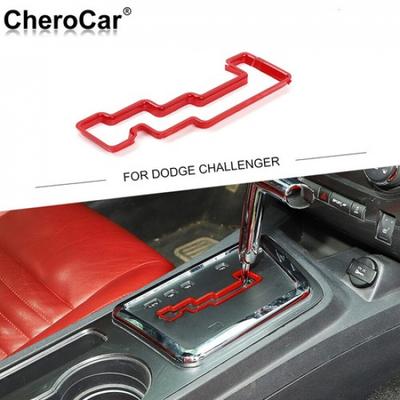 Red Gear Shift Knob Panel Cover Trim  for Dodge Challenger 2009-2014 Accessories