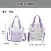 Plush Bag, Oshi Plush Pouch, Mini Shoulder Bag with Clear Window, Perfect for Stuffed Animals, Acrylic Stands, and Badges, Cute Pastel Colors, Blue