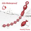 Flexible Vibrating Anal Beads Butt Plug Silicone 9 Vibration Modes Anal Sex Toys Waterproof Bullet Vibrator for Men Women Couple