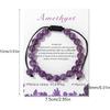 Healing Crystal Bracelet for Women 8mm Natural Stone Crystal Beaded Bracelets Adjustable Handmade Gemstone Bracelet Healing Jewelry Mother's Day