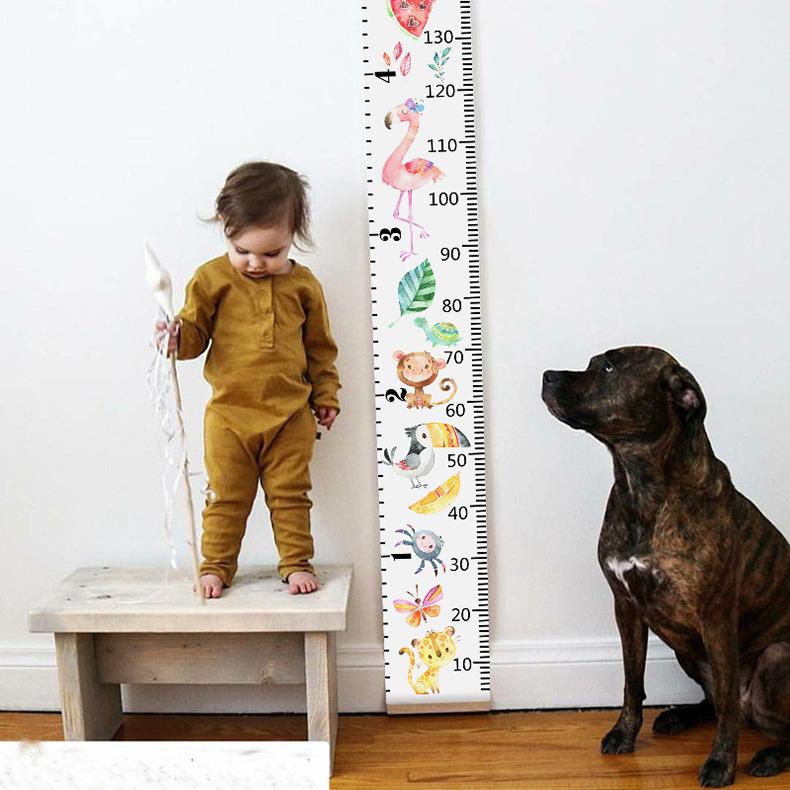 Nordic Style Children's Height Chart - Decorative Wall Hanging Measuring Sticker