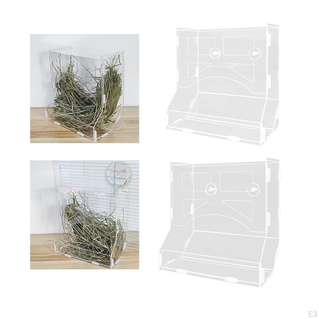 Animals Feeder Box Feed Container Resistant To Biting Portable Hanging Rabbit Hay Rack Food Manger