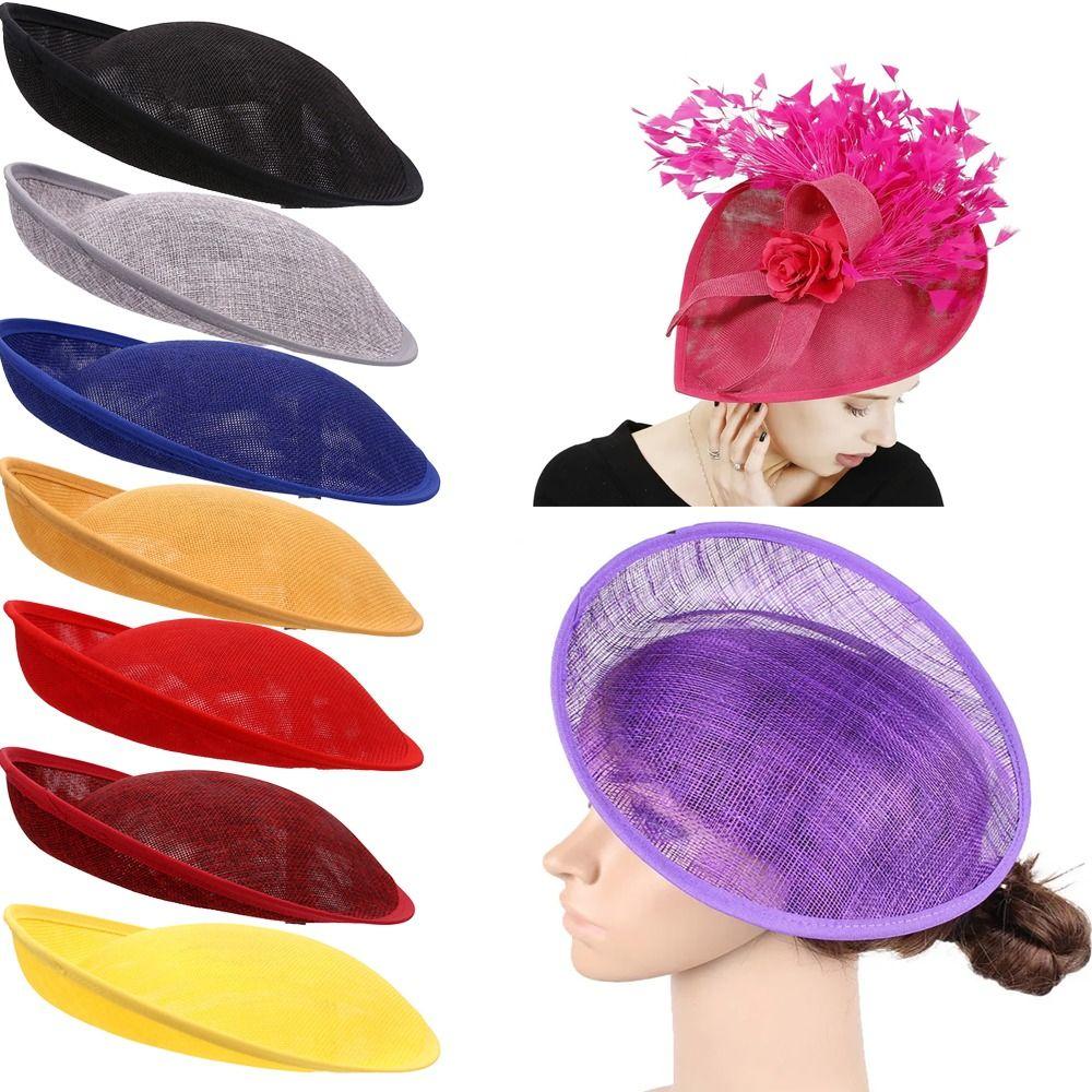 Bride Headdress Party Show Hats DIY French hat Millinery Cocktail Headwear Women Ladies