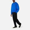 Amiparis Fw21 De Coeur Chain Embroidery Solid Color Round Neck Pullover Long Sleeve Sweatshirt Men sweatshirt Blue A21HJ028747-490