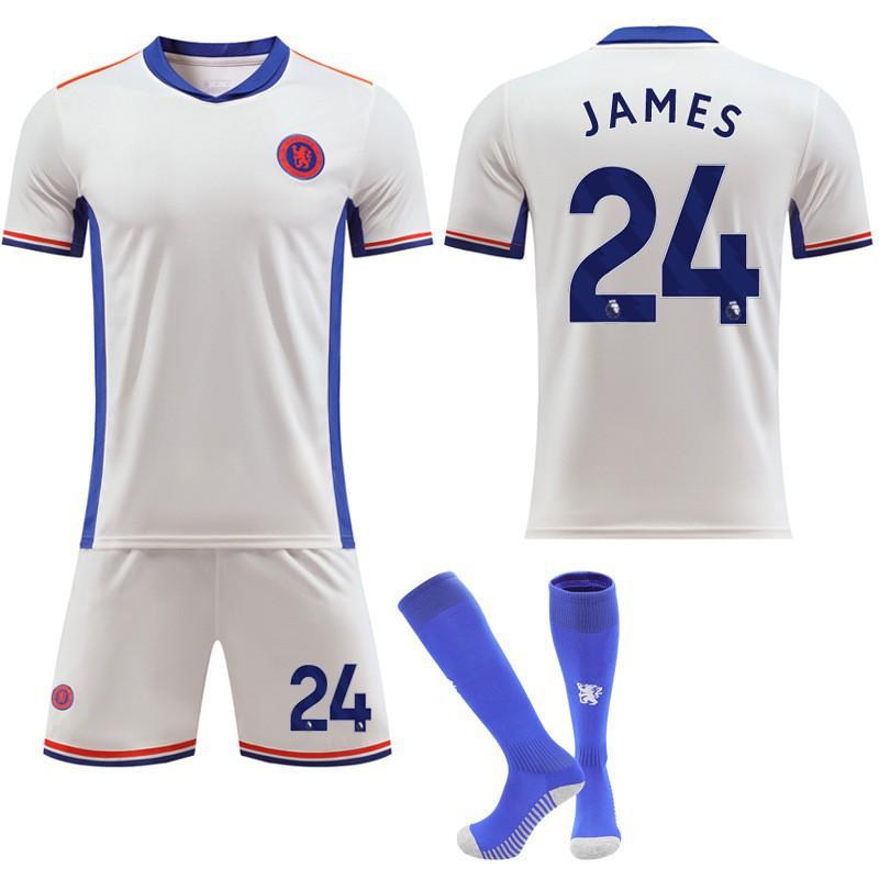 2425 Chelsea Away Football Jersey Kit No. 20 Palmer 8 Enzo 19 Sancho Sportswear Adult