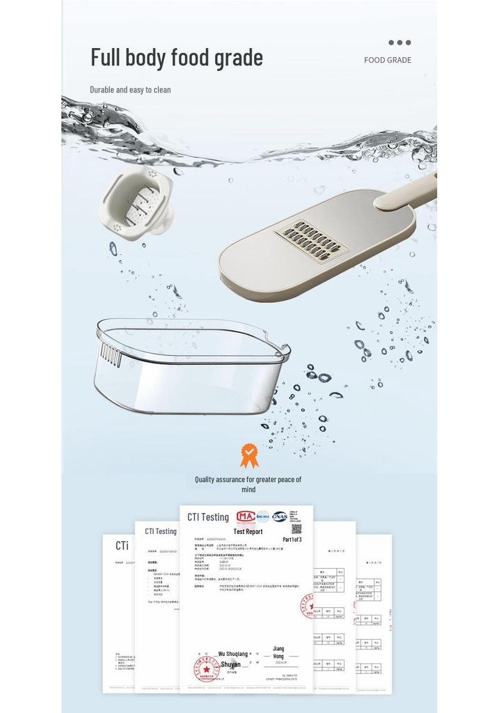 Zaiyou Multifunctional Vegetable & Potato Cutter: Home Coarse Shred, Slice, Grate.