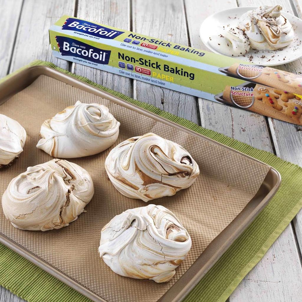 Bacofoil Non-Stick Baking Paper Parchment with Non-Stick Structure 38cm X 10m
