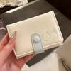 Korean Cute Cat Small Wallet Hot Style Wrinkled Material Cat Large-capacity 30% Off Ladies Coin Purse Card Case