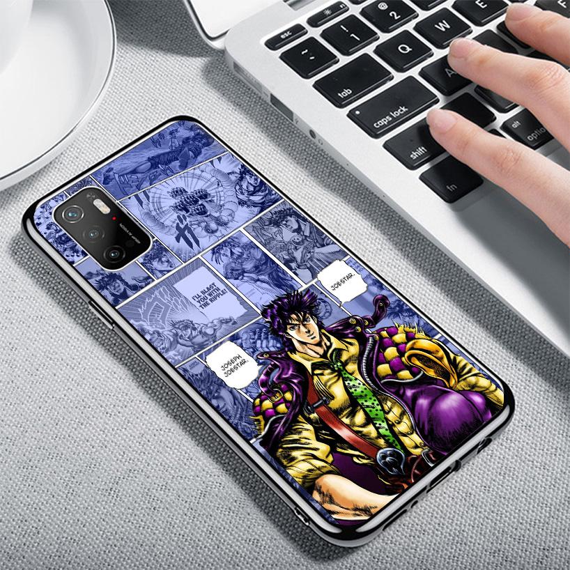 JoJo Bizarre Adventures Anime Phone Case For Xiaomi Poco X7 X6 X5 Pro F7 Ultra Redmi 15C 15 13C 13 12C 12 10 10A 10C 9 9A 9C 9T