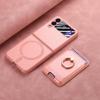 Samsung Z Flip6 Carbon Fiber Phone Case with Magnetic Card Holder for Z Flip5