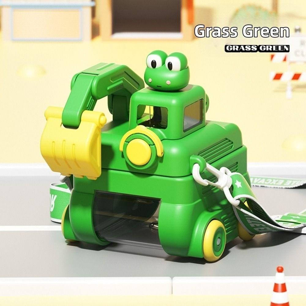 

Toy Car Shape Bounce Kettle Leak-Proof Drinking Water Jug Kawaii Car Water Cup Children зелёный