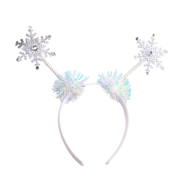 Christmas Snowflake Headband Party Costume Hair Tie Party Karaoke  Photo Props Party Hair Tie Hair Hoop Nightclub