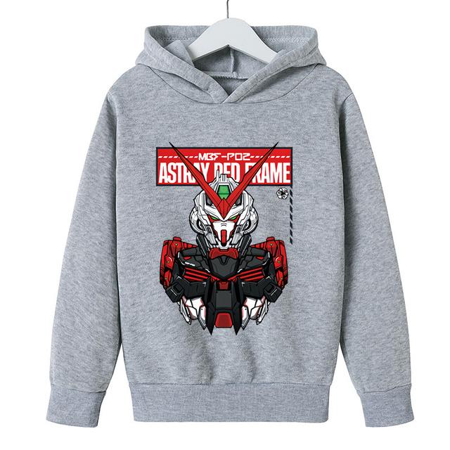 2025 Gundam Children Clothes Kids Suit Warm Sweater Girls Fleece Hoodies Pullover Sweatshirt Pant Winter Spring Girl Tracksuit