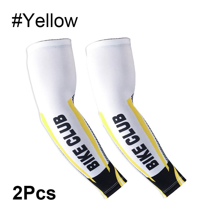 

1 пара уличных УФ-защиты, летние рукава для езды на велосипеде, нарукавники, рукава-приливы, солнцезащитный крем, рукав из ледяного шелка для мужчин и женщин M жёлтый