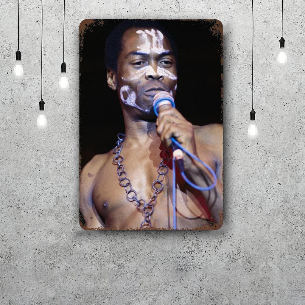 Fela Kuti Metal Signs wall decor Vintage Tin Signs Captain Metal Poster Decor for Bar Pub Club Wall Decoration