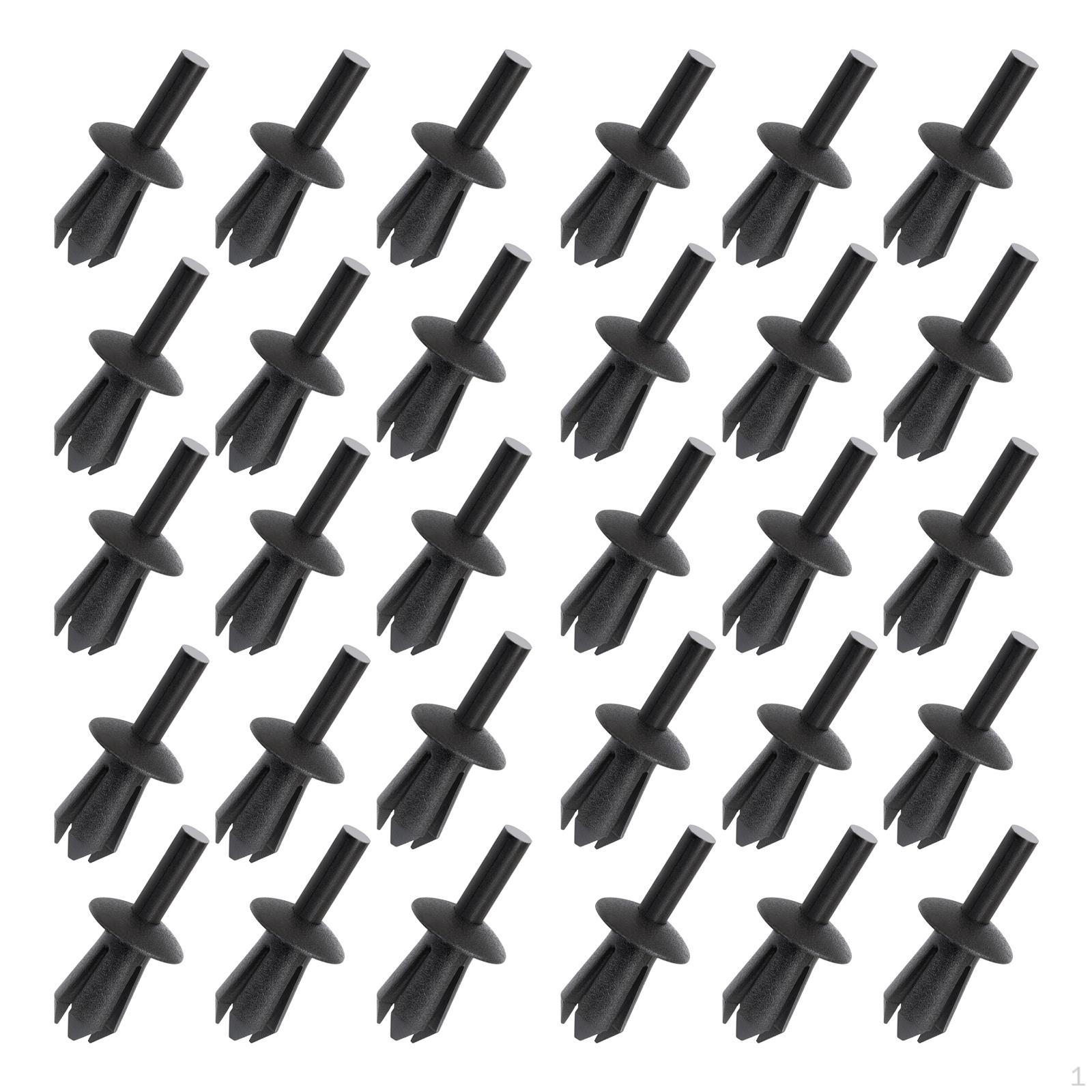 

30 Pieces Fender Liner Retainer Rivet Clips Replacement Part Lightweight Versatile Car