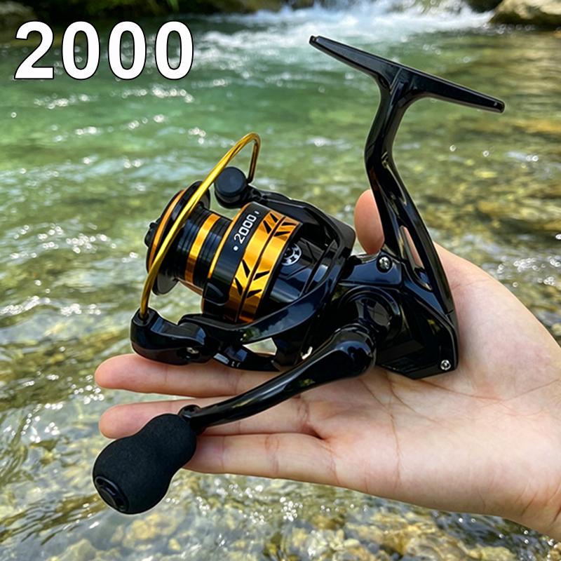 High Strength Fishing Reel 7000-2000 Metal Deep Line Cup 8kg Max Drag Long Shot Saltwater Spinning Reel Surf Fishing Reel for Saltwater Jig Fishing 2000 золотой