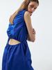 Renezmia Nylon Shirred Dress_Blue