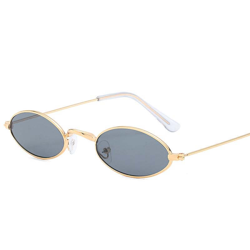 Small Frame Metal Oval Sun Glasses Women Men Small Fresh Fashion Sunglasses Leisure Shopping Female Male Eyeglasses
