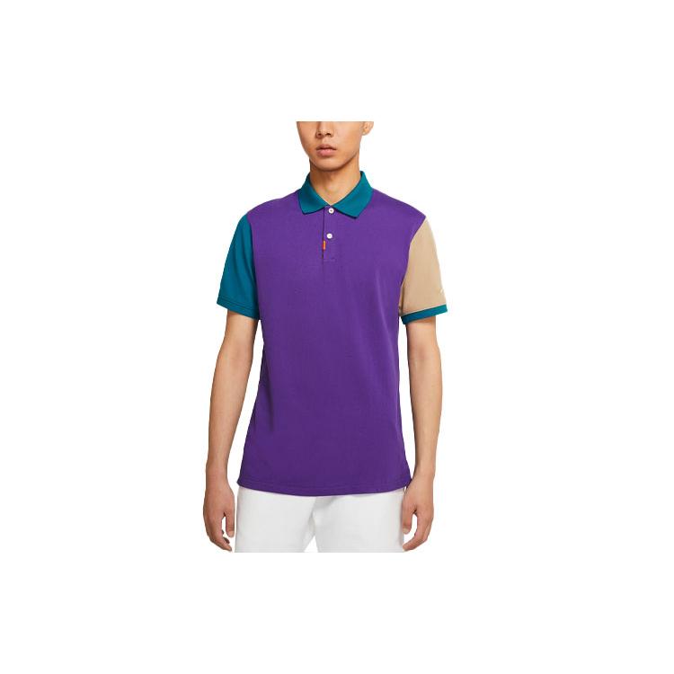 Nike Polo Shirts Men's Multicolor Polo Collar Moderate Straight Fit CV2481-547