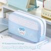 Large Capacity Pencil Case Polka Dot Print Pencil Pouch Multifunctional Stationery Pouch  Students