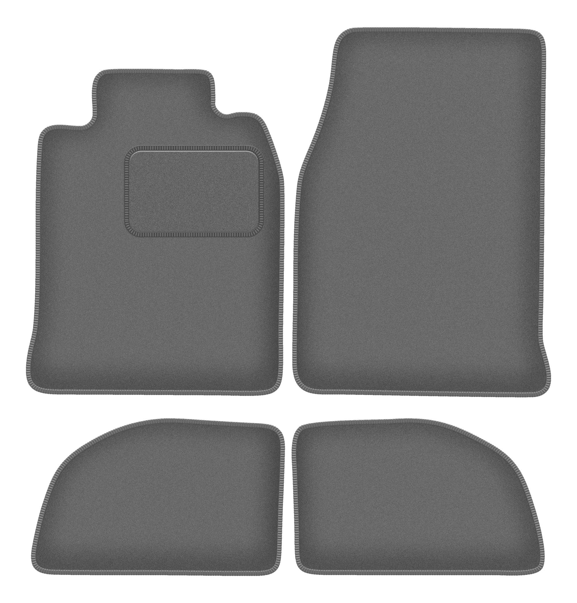 Velours grafiet automatten voor: Porsche 924 coupé (1976-1988)
